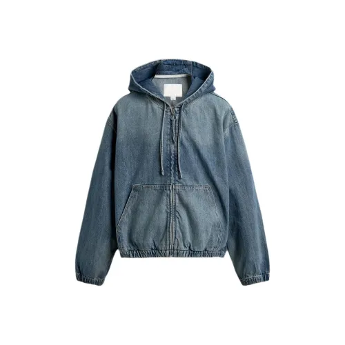 ZARA Мужские куртки светло-синие