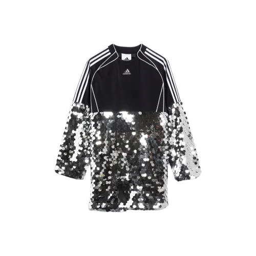 Adidas SS25 Блестки Платье Женское