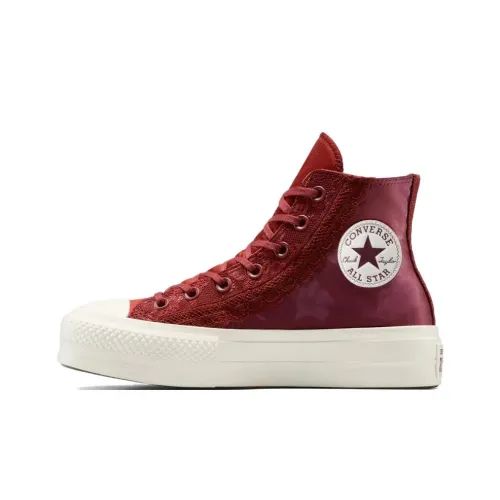 Converse Chuck Taylor All Star Lift High Топ Скейтборд Кроссовки Женские Красные
