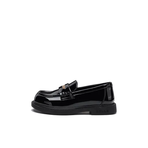 BELLE Амортизация Низкий Топ Кожаные Туфли Черные Детские