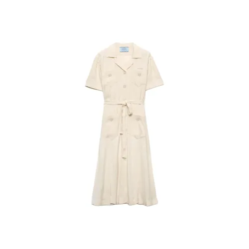 PRADA Короткое платье с короткими рукавами женское