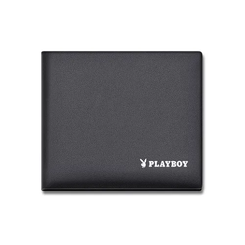 PLAYBOY Collaboration Коровья кожа Кошелек Студентский модный бренд Кошелек Для папы Мужской Черный