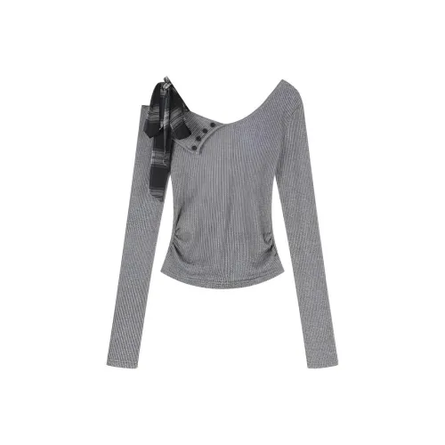 SKYA Серый Женские T-рубашки