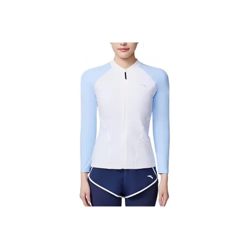 ANTA Двухкомпонентный купальник женский чисто белый светло-синий