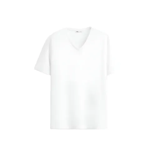 ZARA Белая Мужская T-рубашка