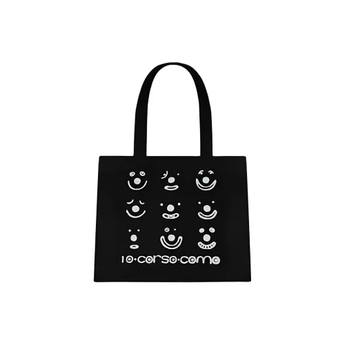 10 CORSO COMO Хлопок Тоут Сумка Сумка для покупок Сумка на плечо Мини Женская Черная