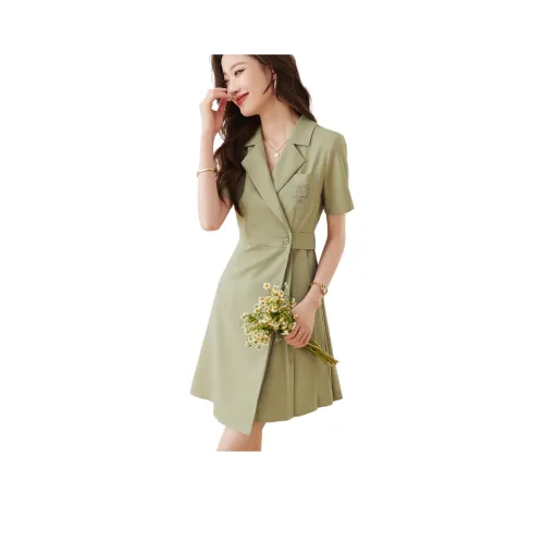 Mo Han Yi Mei Короткий рукав Платье Женское