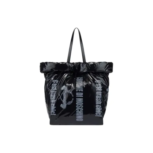 MOSCHINO Нейлоновая сумка-тоут сумка для покупок женская черная