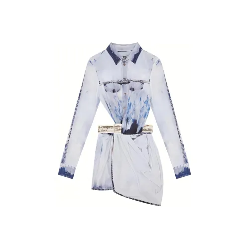 DIESEL Джинсовые короткие юбки Женские Синие