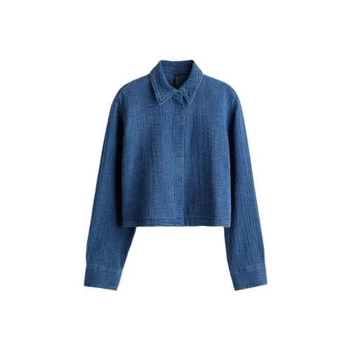 H&M Синие Женские Рубашки