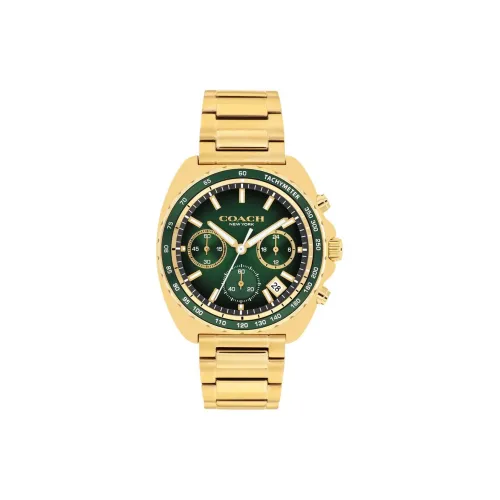 COACH Charter Кварцевые наручные часы механизм ремешок из нержавеющей стали 39 мм зеленый циферблат унисекс