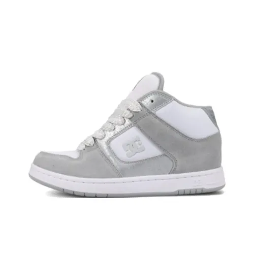 DC Shoes MANTECA 4 Устойчивые к истиранию высокие кроссовки для скейтбординга Женские Серый Белый
