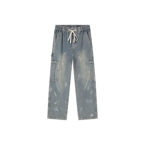 CHOCOOLATE CCLJNXPB10140 Грязно-желтый Унисекс Джинсы