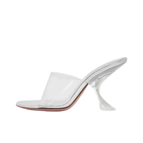 AMINA MUADDI Слипоны 9 см Женские Прозрачный Белый