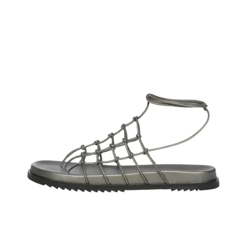 RICK OWENS RO Web Granola Сандалии в римском стиле Женские Бронза