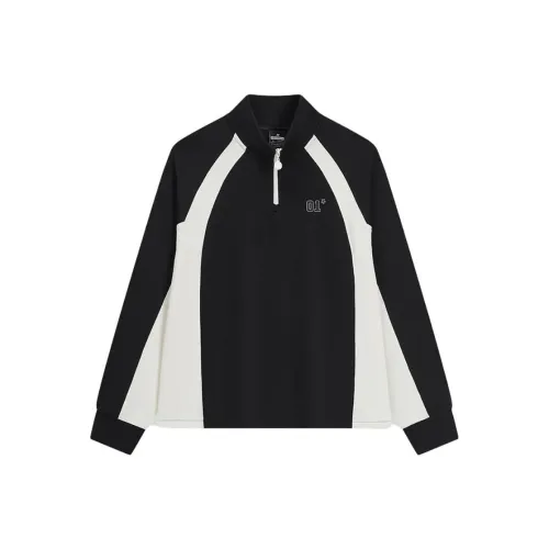 XTEP Глубокий черный/Дождь Covered Белый Женские Свитшоты