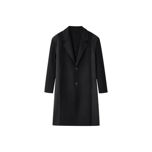 HLA Черная отделка 15 Мужское пальто