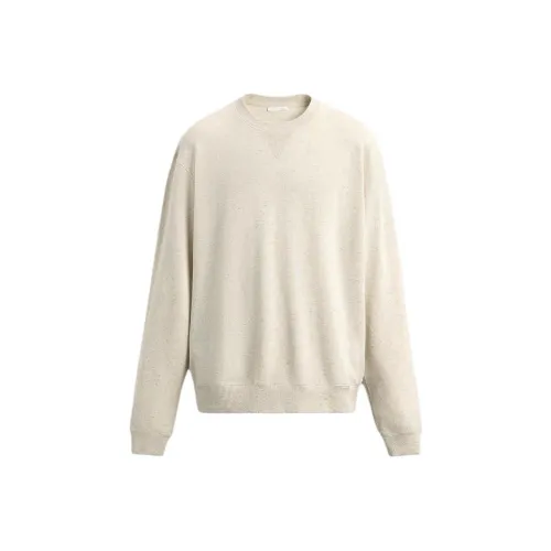 ZARA Зебра с принтом, бежевый, мужские, свитшоты