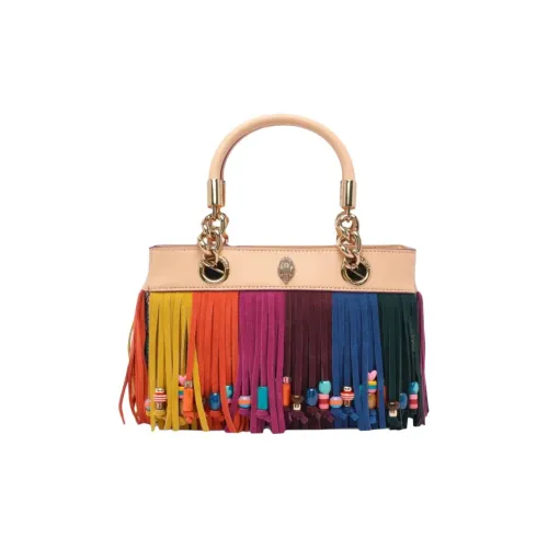 Kurt Geiger London Телячья кожа Одно плечо Сумка Женская Бежевая и Многоцветная