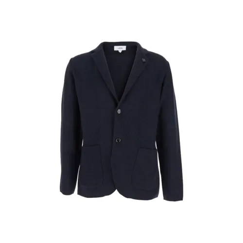 LARDINI Мужские куртки морского синего цвета