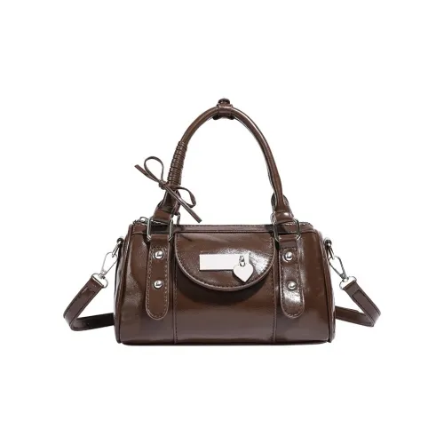 DIFFERENT FACES ПУ (полиуретан) Сумка Стандартная Женская Кофейного цвета