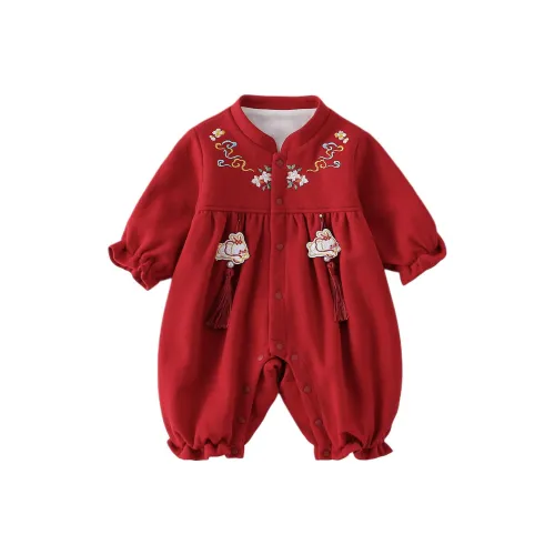 XiaoJinBu Красный Детский Комбинезоны / Ползунки