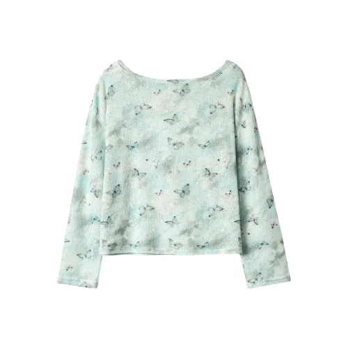 Meanalot Светло-зеленые женские футболки T