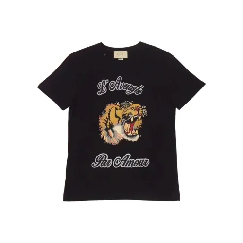 GUCCI Мужские черные футболки