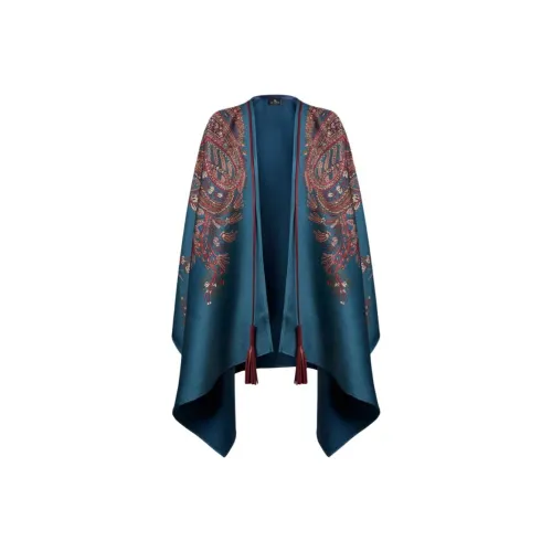 ETRO Светло-Синий Женский Плащ