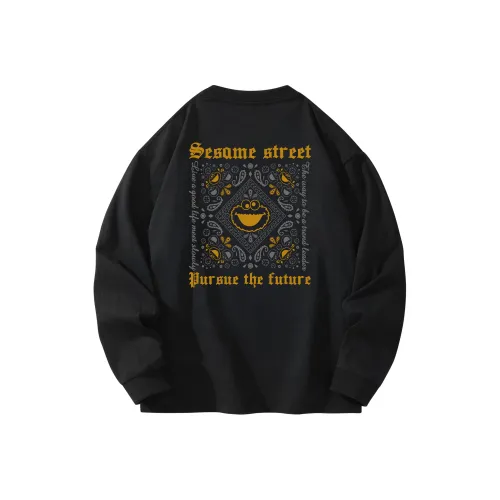 Улица Сезам Длинный рукав Т-рубашка Унисекс