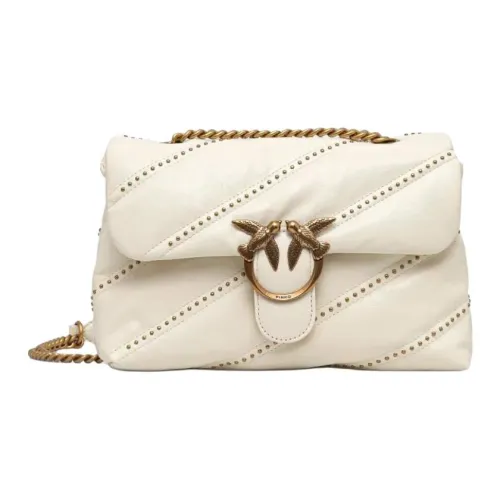 PINKO LOVE Collection Puff Напп Кожа Сумка через плечо Женская Белая