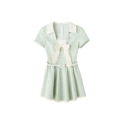 FABRIC PIG Лето Короткий рукав Платье Женское