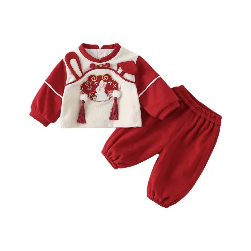 XiaoJinBu Красный Baby Повседневная Спортивная Одежда