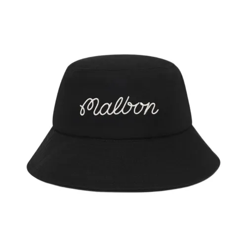 Malbon Golf Cotton Bucket Hats Унисекс Черный