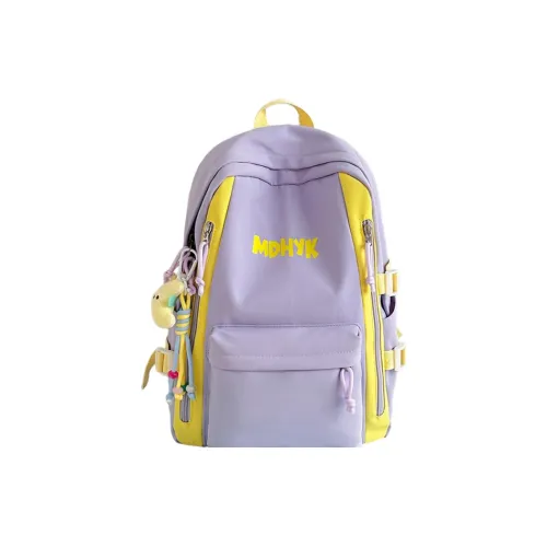 OKEKE Nylon Backpack Large Women's Purple Light Blue Black White OKEKE Нейлоновый рюкзак большой женский фиолетовый светло-синий черный белый