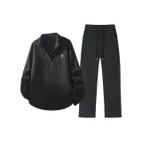 Черный топ + Черные брюки