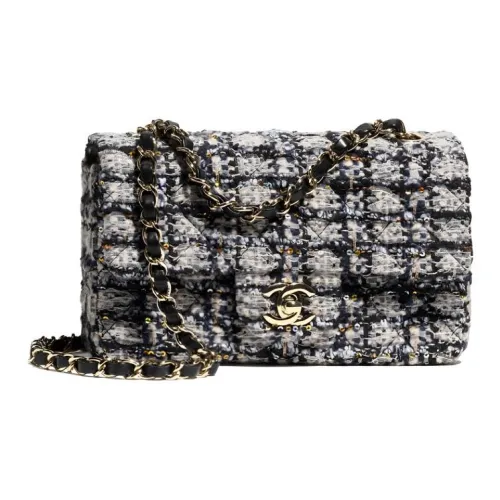 CHANEL Твидовая сумка через плечо женская