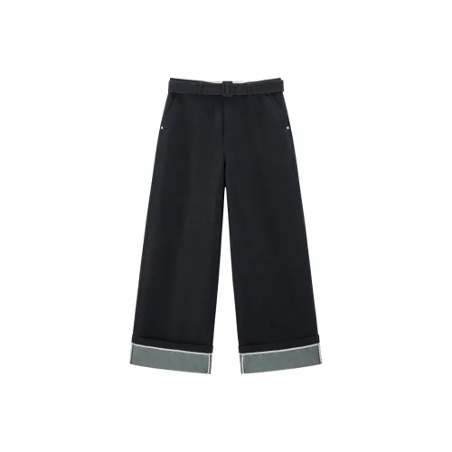 PEACEBIRD Темно-синий деним Женские Джинсы