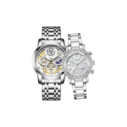 ABORNI Кварцевый механизм Часы Унисекс Белый циферблат