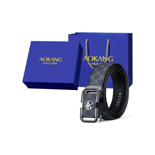AOKANG Коровья кожа Мужской ремень Кожаные ремни Мужской 3,5CM