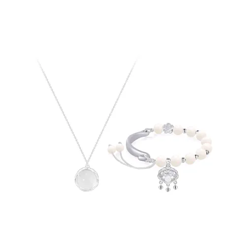 I YOU Белый нефрит Бодхи ожерелья женские