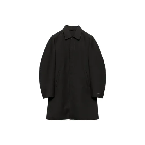 PRADA Черный Мужской Тренч