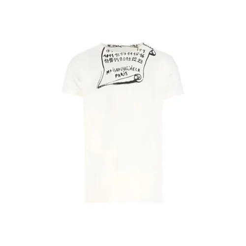 Maison Margiela Белая Мужская T-Рубашка