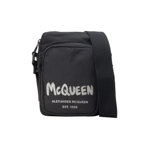 Alexander McQueen Нейлоновая сумка-мессенджер сумка через плечо мужская черная