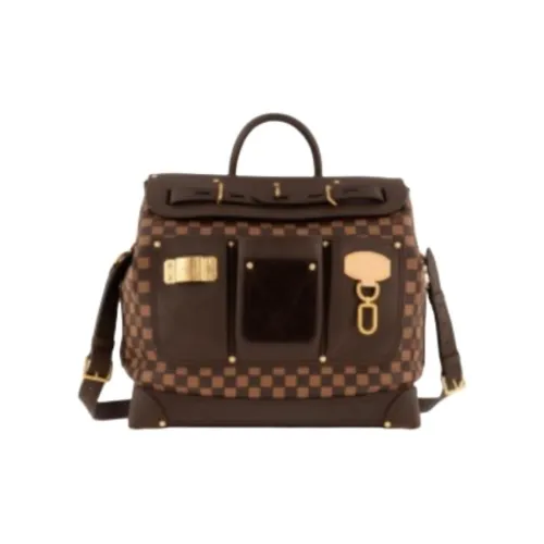 LOUIS VUITTON Коллаборация с Nigo Аксессуары Сумка через плечо Сумка Мужская Коричневая