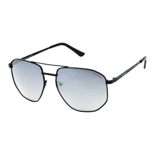 GUESS Металл Aviator Солнцезащитные очки Мужские Черные