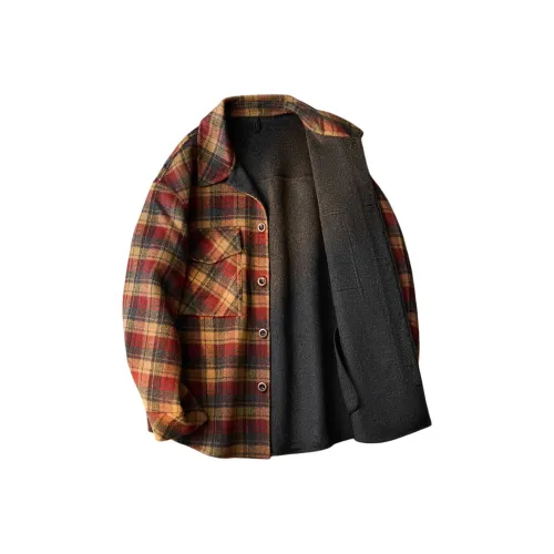 VPDP Red Plaid Unisex Coat VPDP Красный Клетчатый Унисекс Пальто
