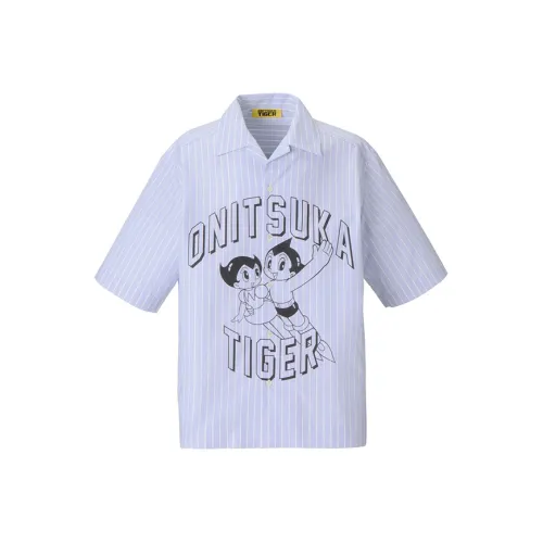 Onitsuka Tiger x Astro Boy Короткий рукав рубашка унисекс светло-синий