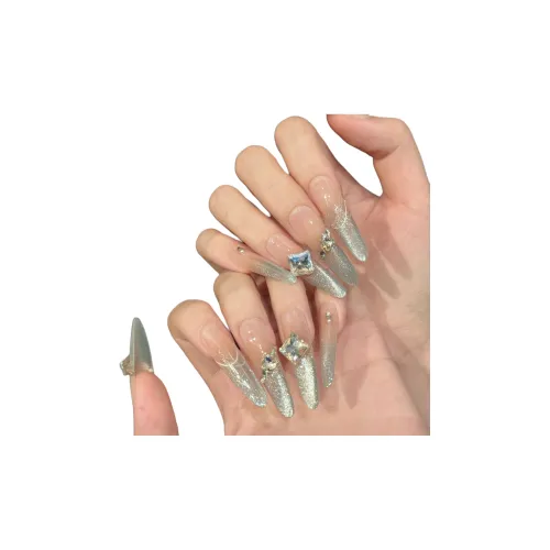 KDOW Cool Muse Интернет Famous Best Selling Pure Ambient Flashing Side Light Cat Eye False Nail Pointed Type