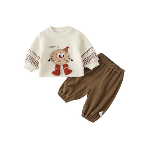 XiaoJinBu Экрю Малыш Повседневная Спортивная Одежда